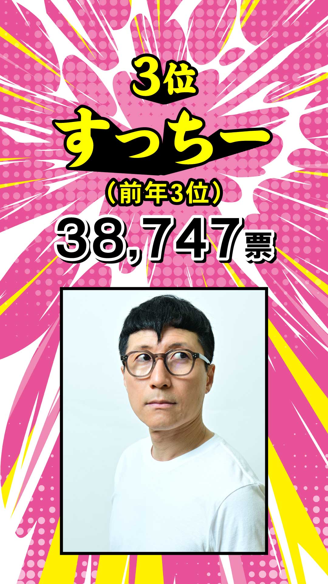 3位 すっちー