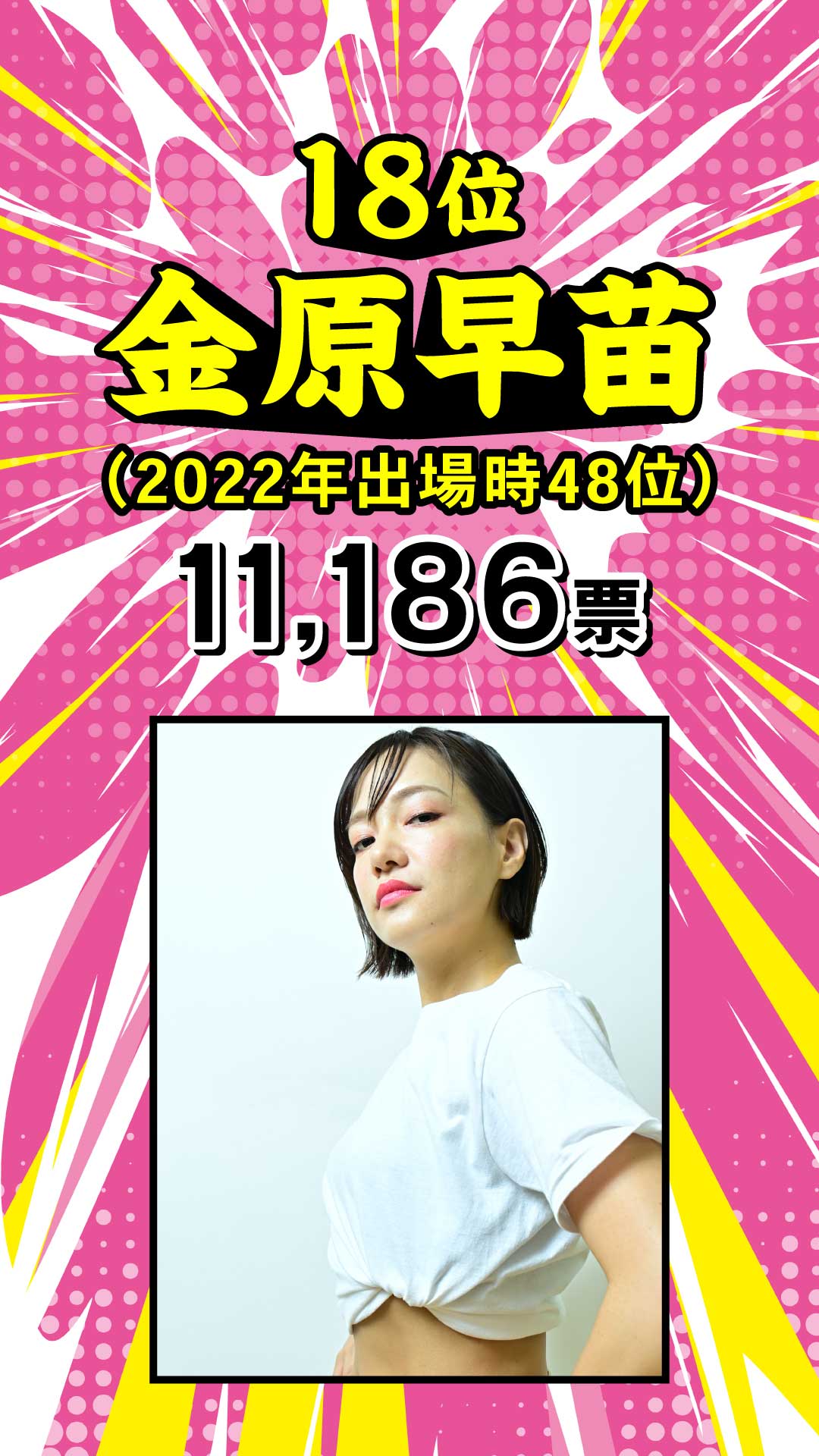 18位 金原早苗